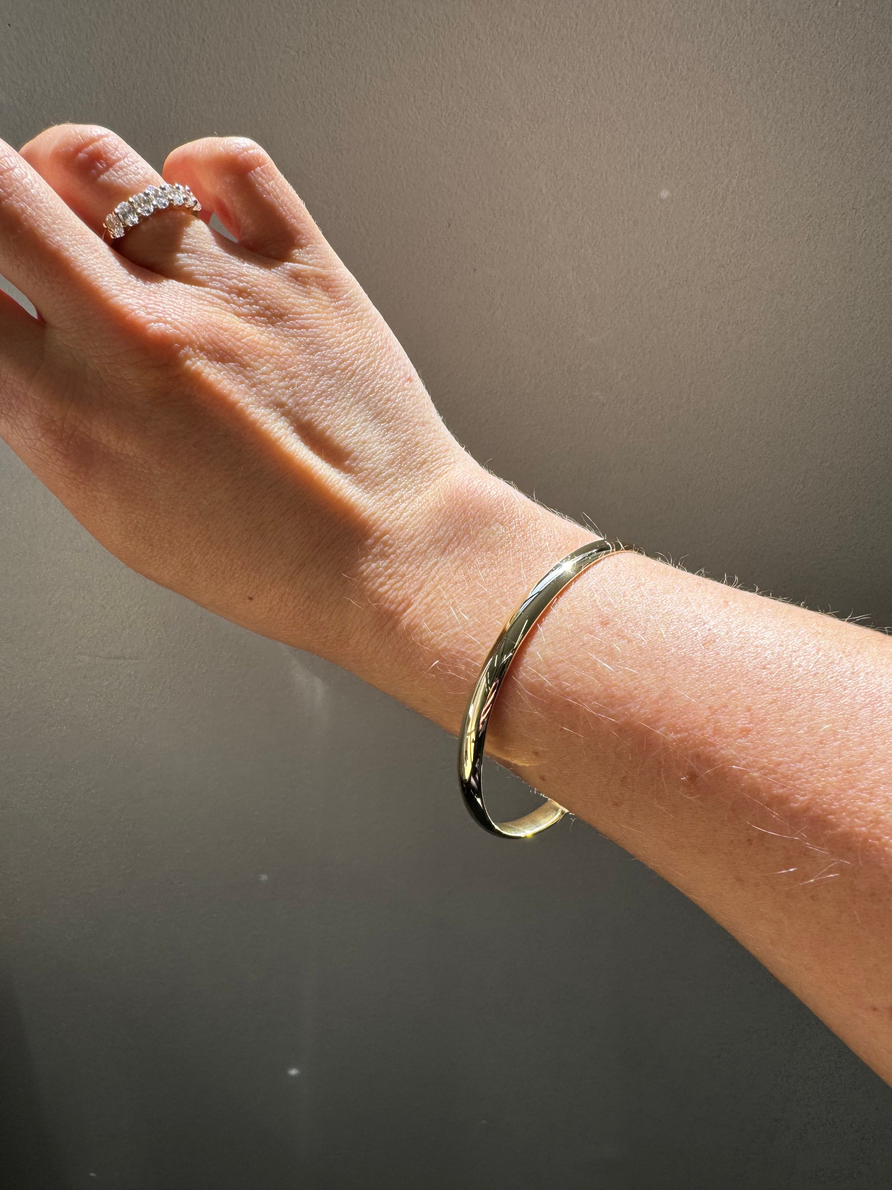 Solid Yellow Gold Bangle