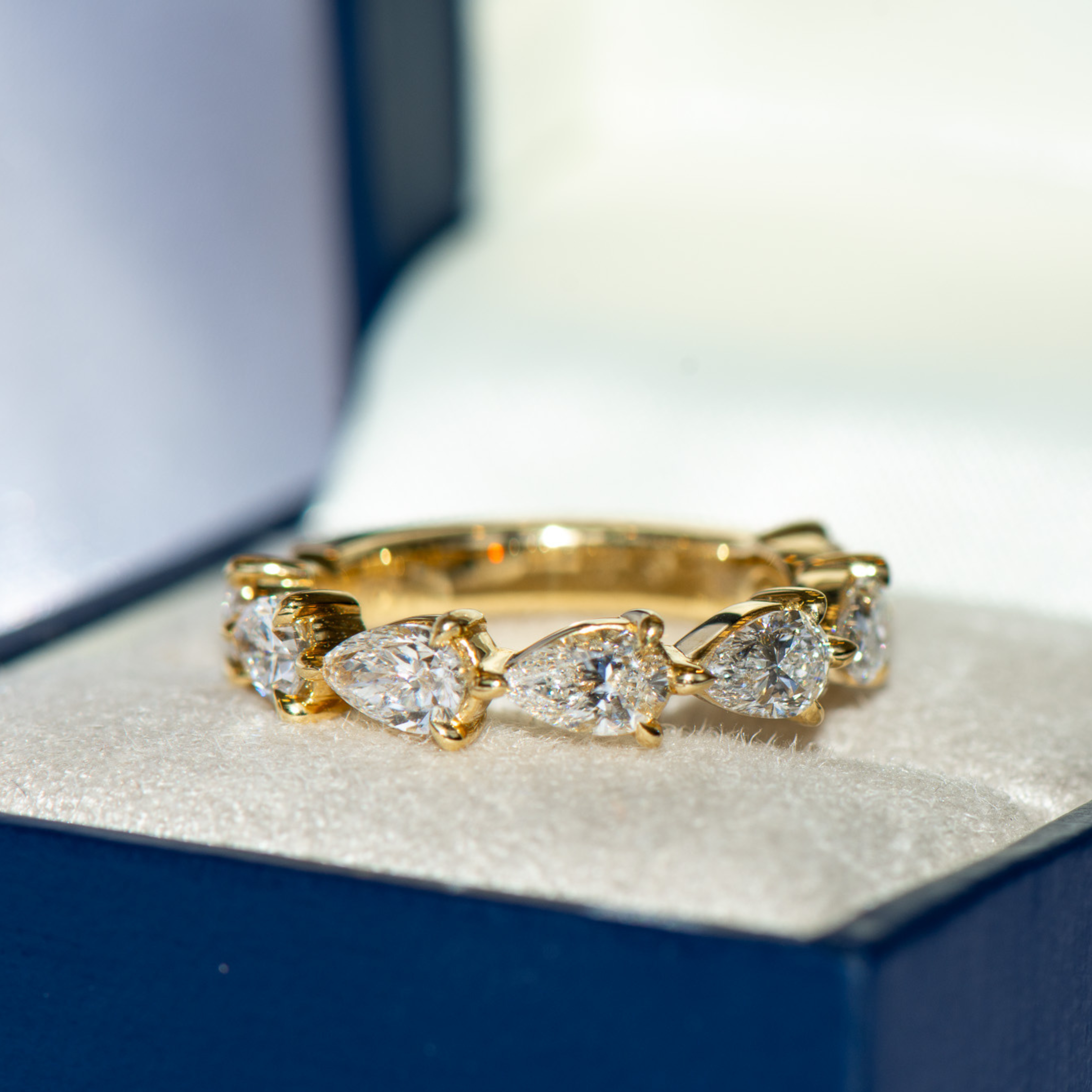 Nora | Pear Lab Grown Diamond Wedding Ring | R2W