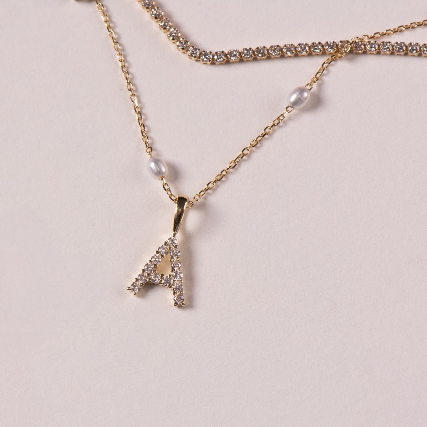 Diamond Initial Pendant