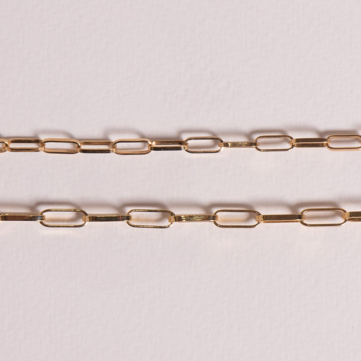 Gold Paperclip Link Chain