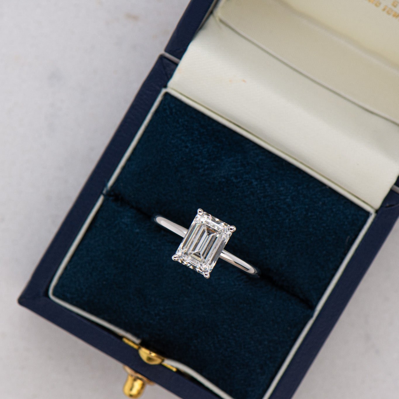 2.54ct Edith | Emerald Cut Engagement Ring | R2W