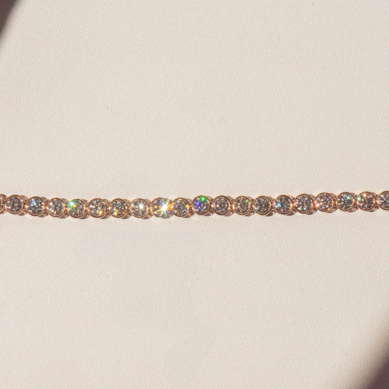 Bezel Round Tennis Bracelet