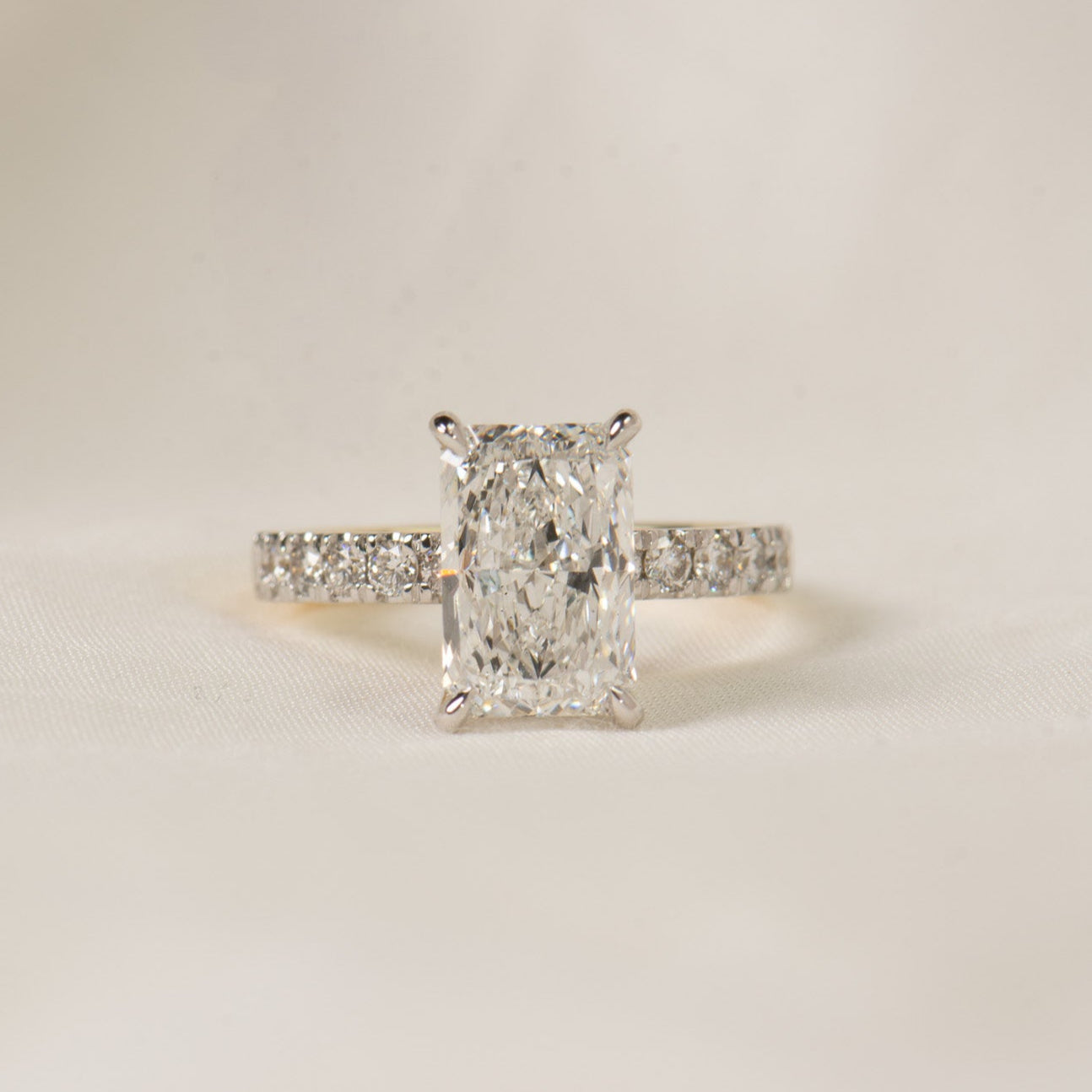 3ct Sofia | Radiant Cut Diamond Engagement Ring