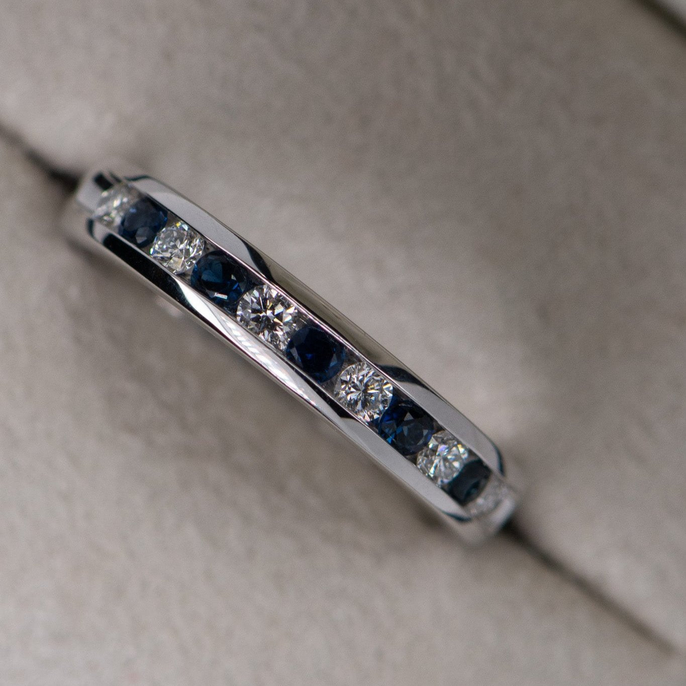 Australian Sapphire Dreams Channel Set Ring