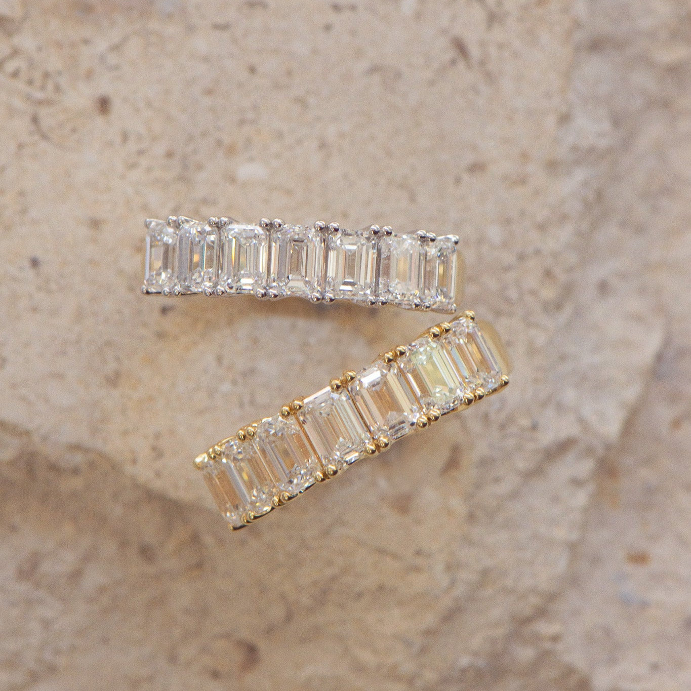 Edith | Emerald Cut Wedding Ring