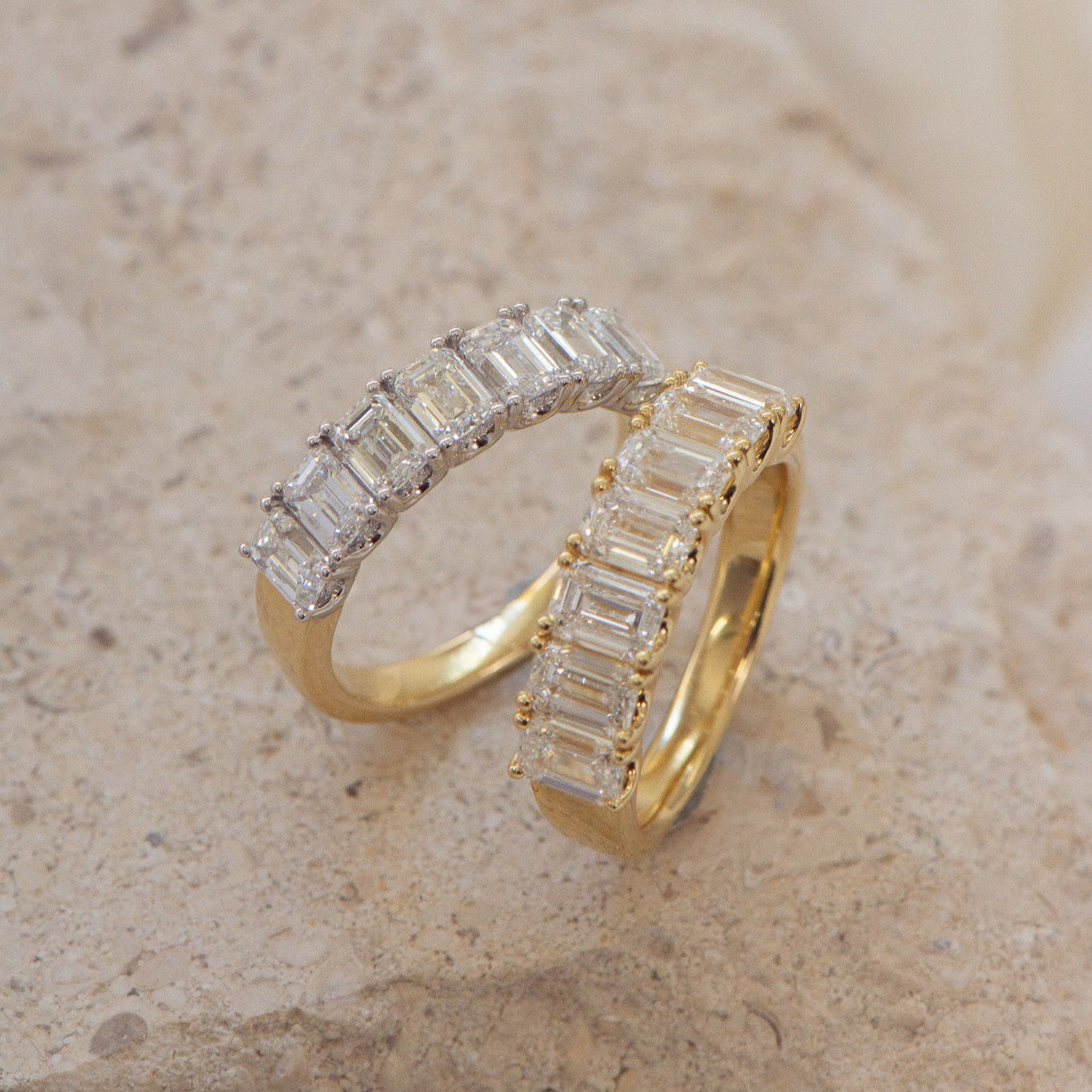 Edith | Emerald Cut Wedding Ring