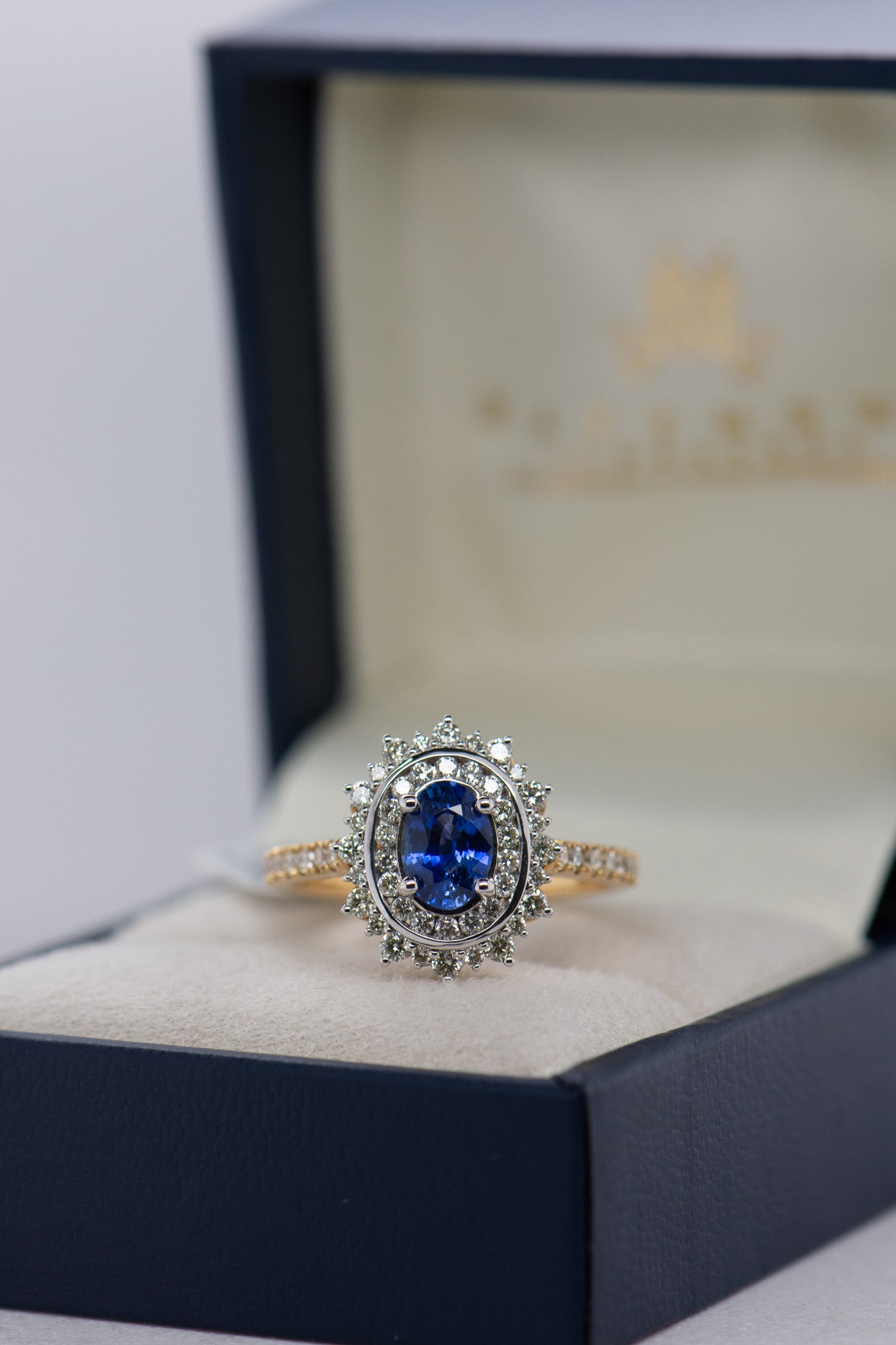 Ceylon Sapphire and Diamond Ring