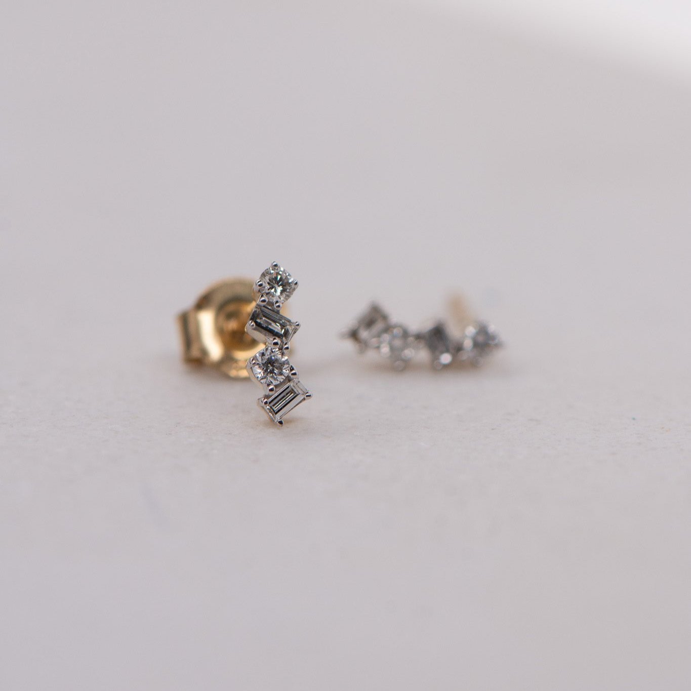 Multi Shape Natural Diamond Earrings