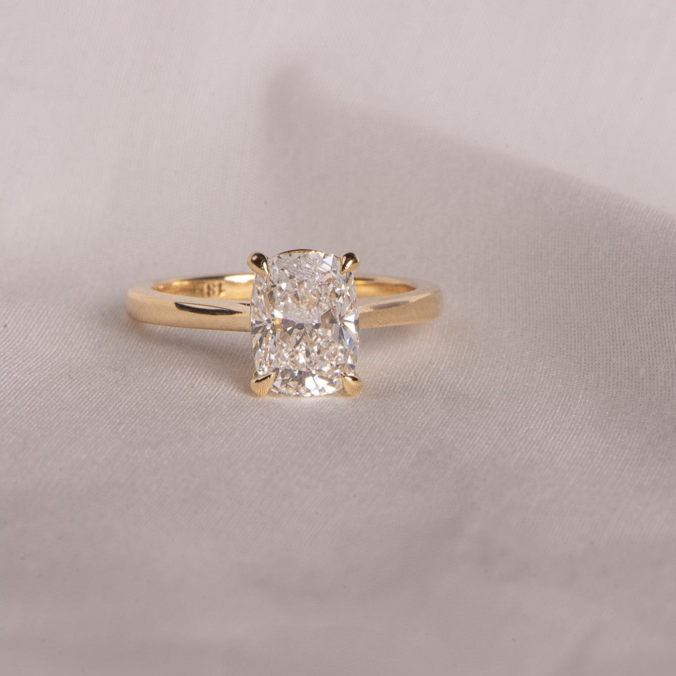 2.02ct Elora | Elongated Cushion Engagement Ring