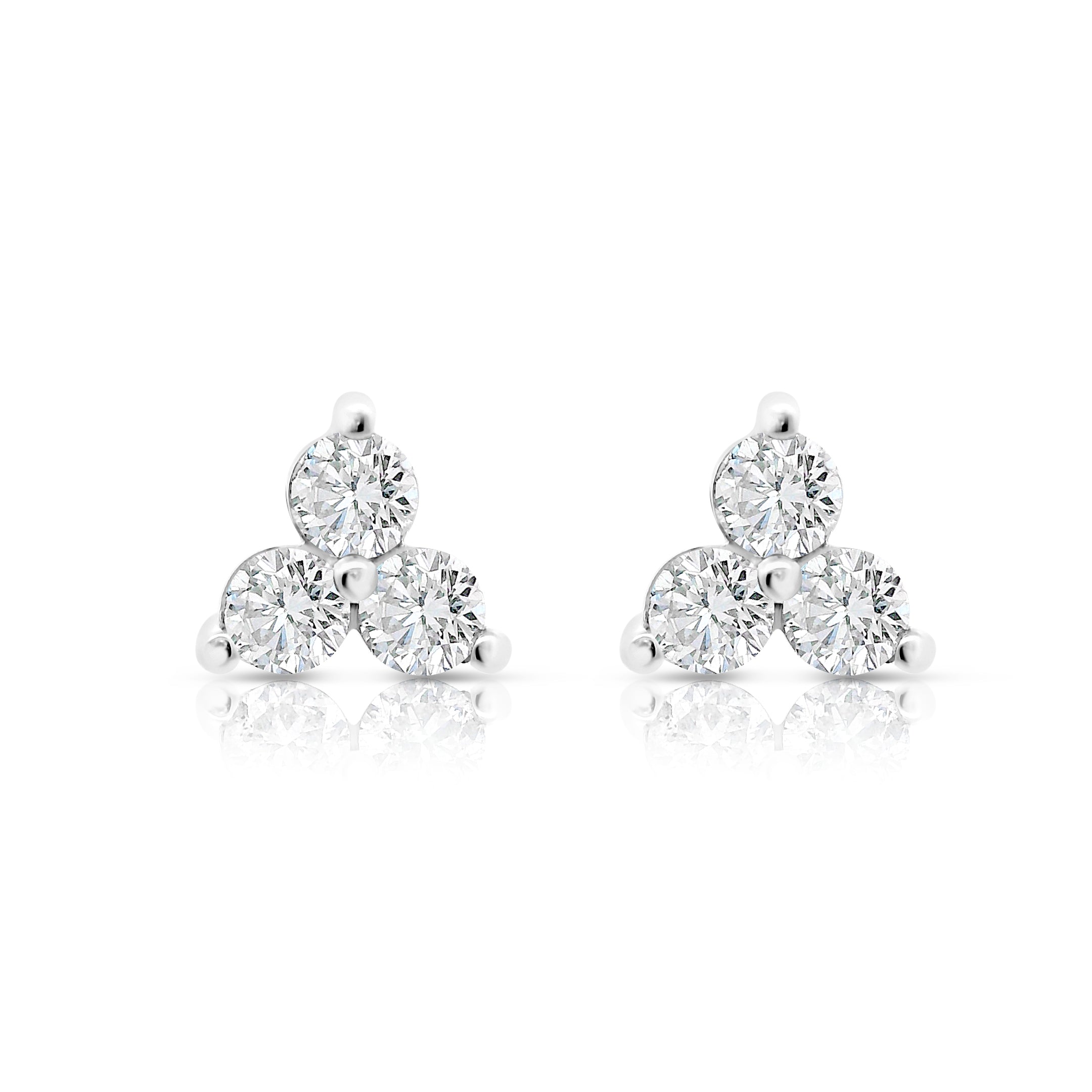 Diamond Triangle Earrings