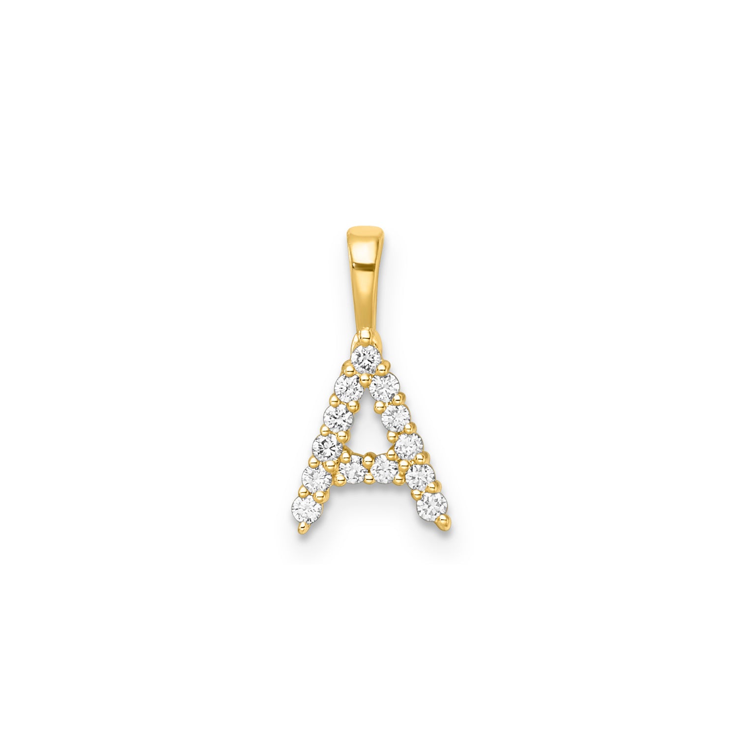 Diamond Initial Pendant Set