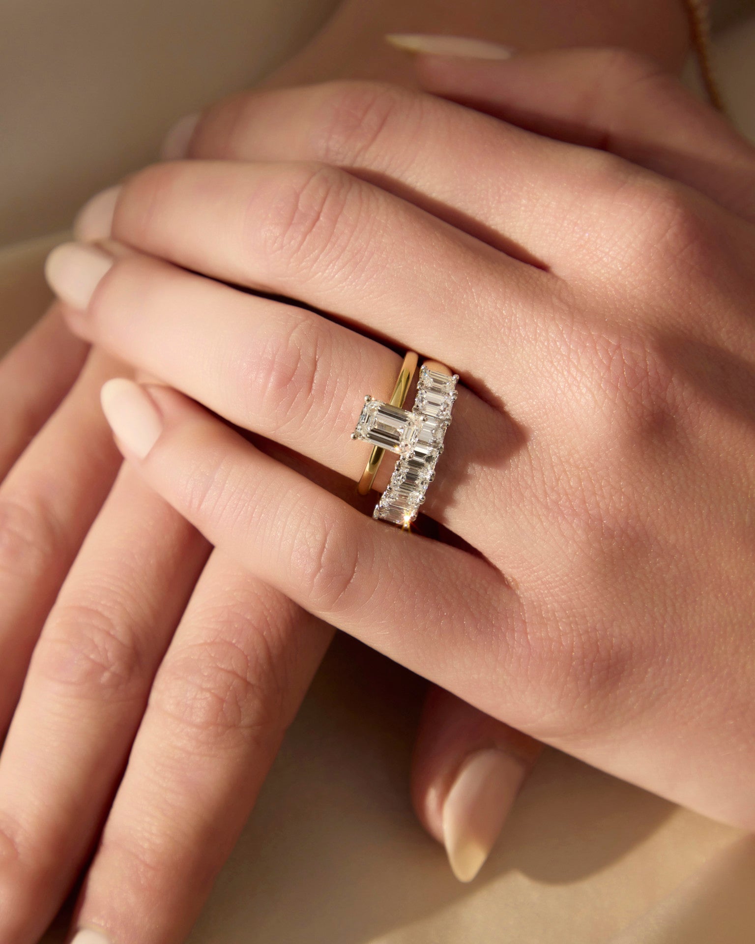 Emerald cut solitaire 2025 engagement rings