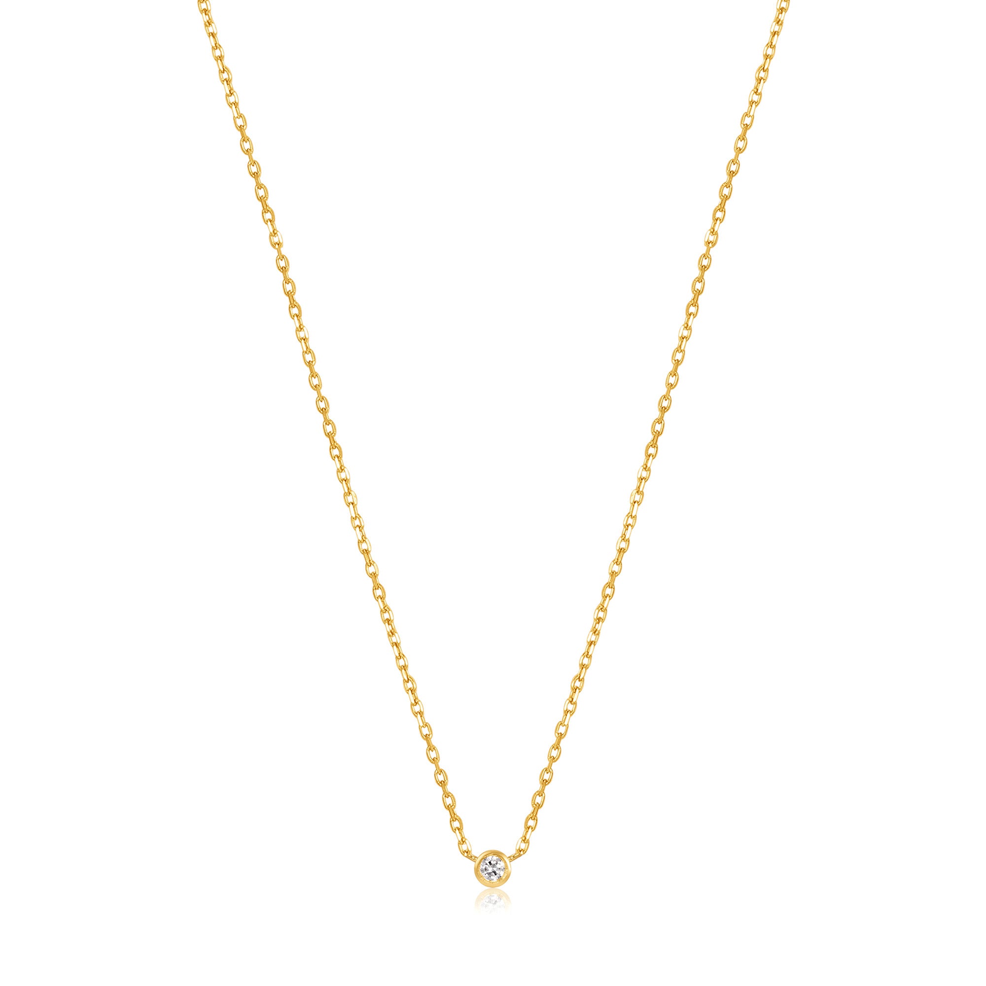 Petite Single Natural Diamond Necklace