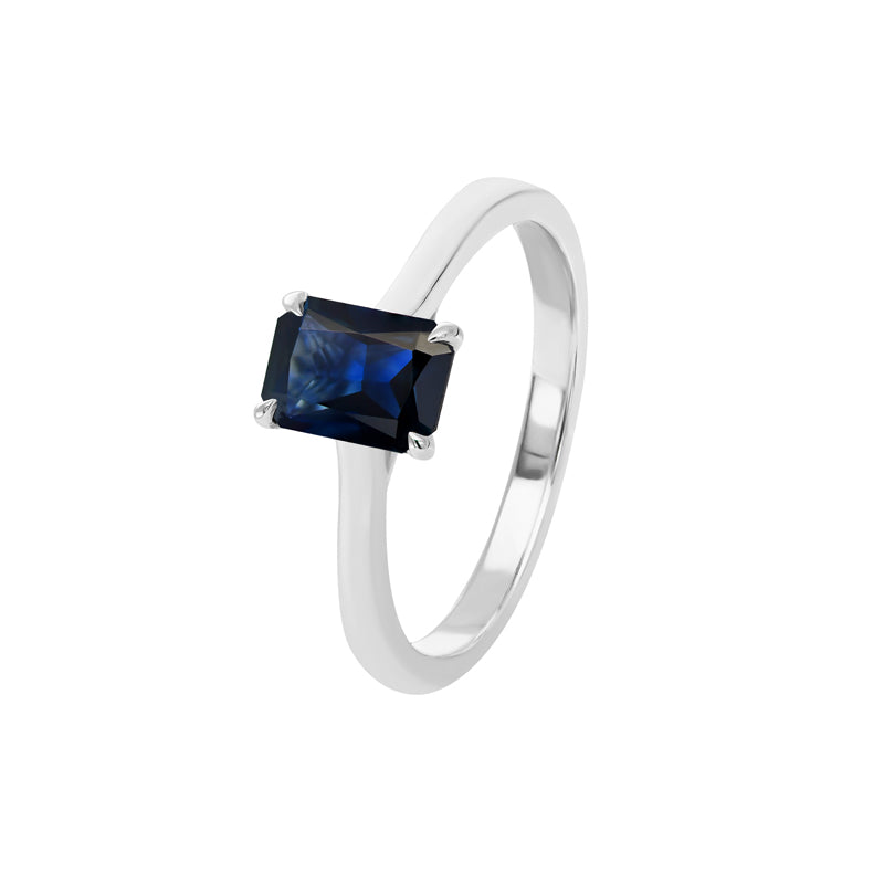 Marla 9ct White Gold Australian Blue Sapphire Ring - Matthews Jewellers