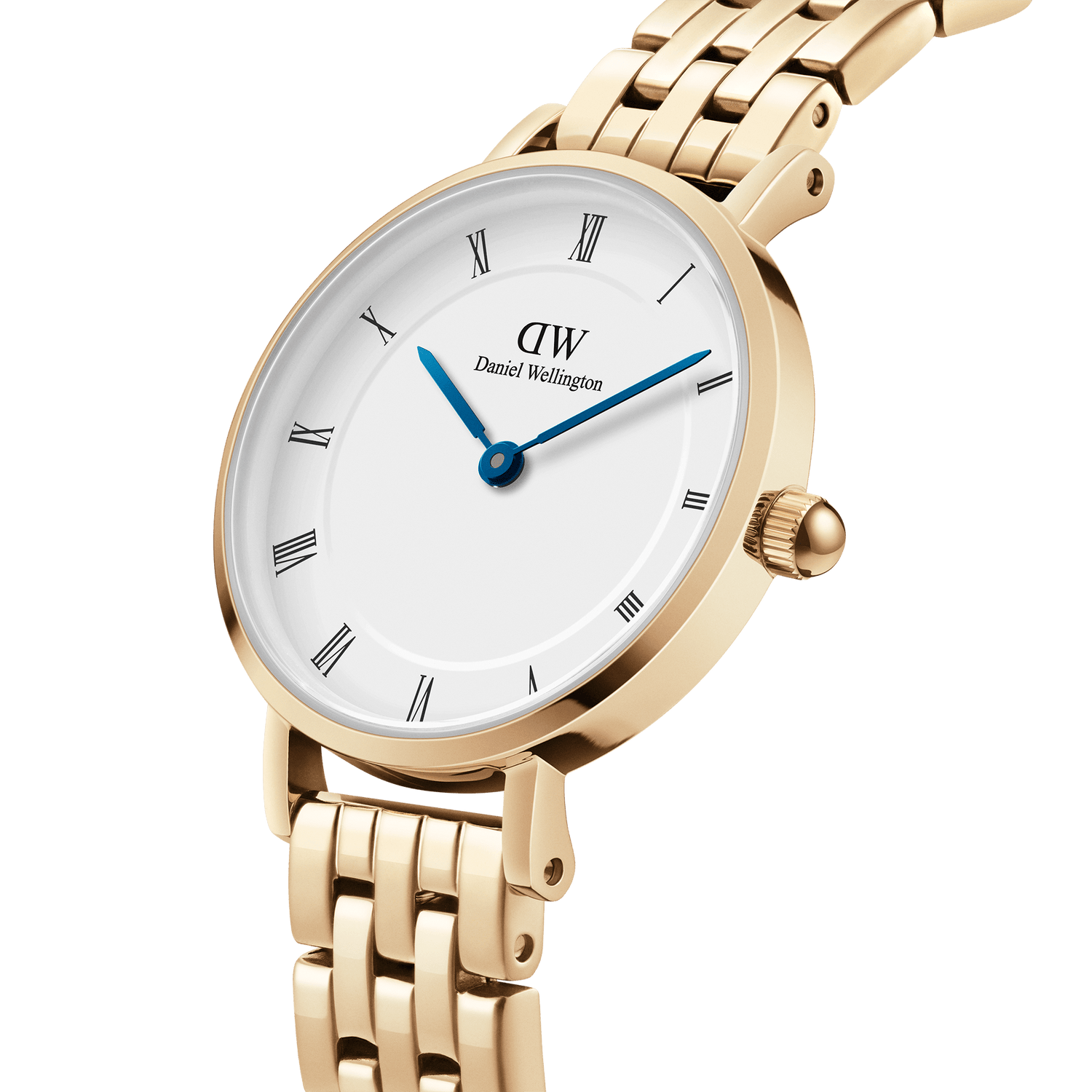 Daniel Wellington Petite Roman Numerals 5-Link Gold 28mm