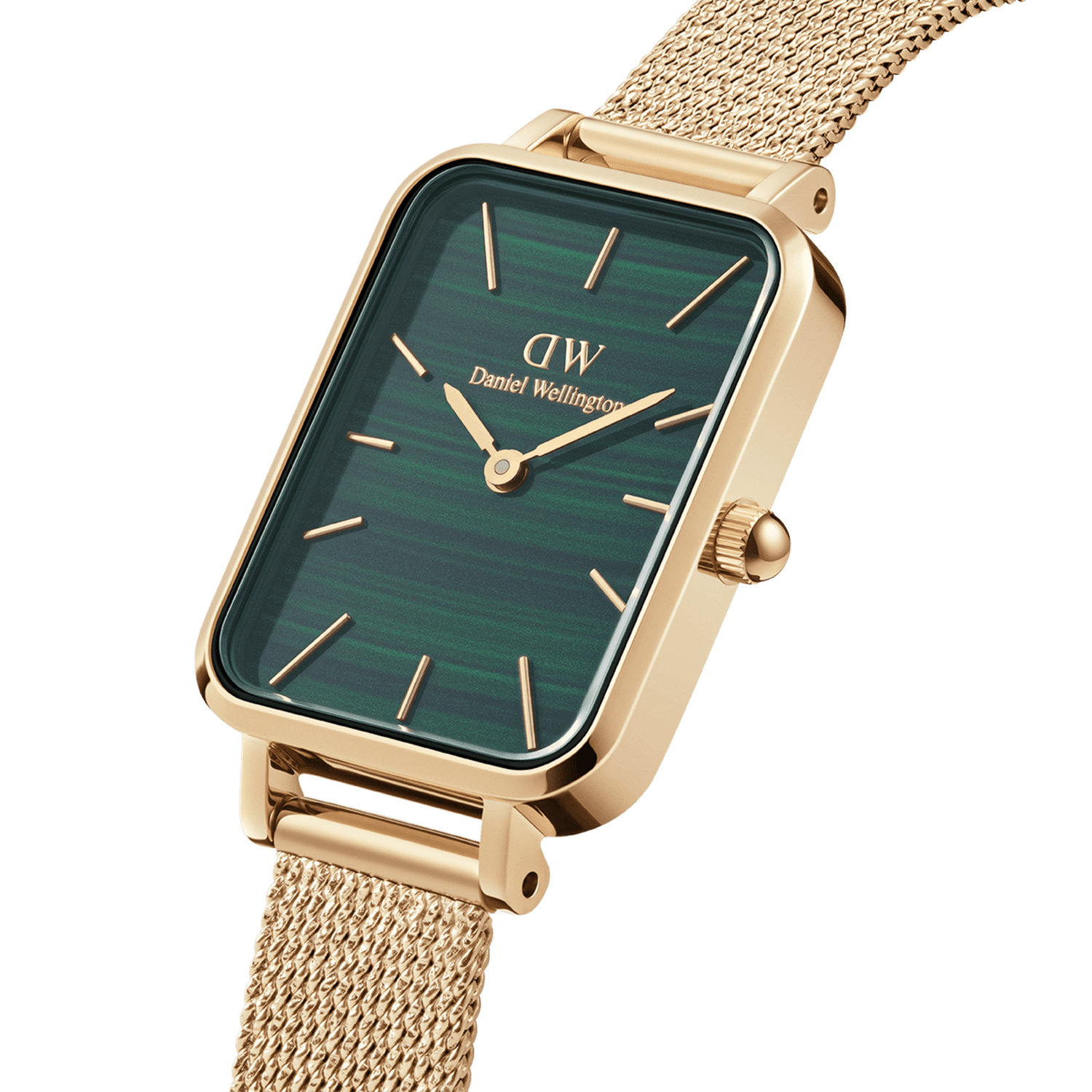 Daniel Wellington Quadro 20X26 Pressed Evergold Green Watch