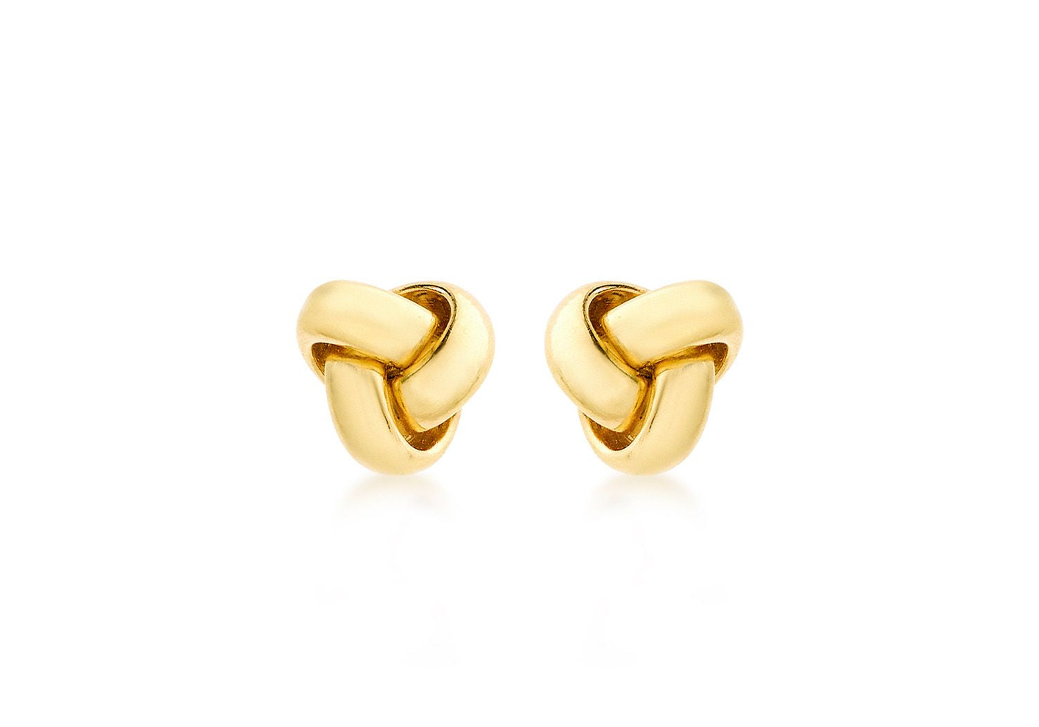 9K Gold Knott Stud Earrings