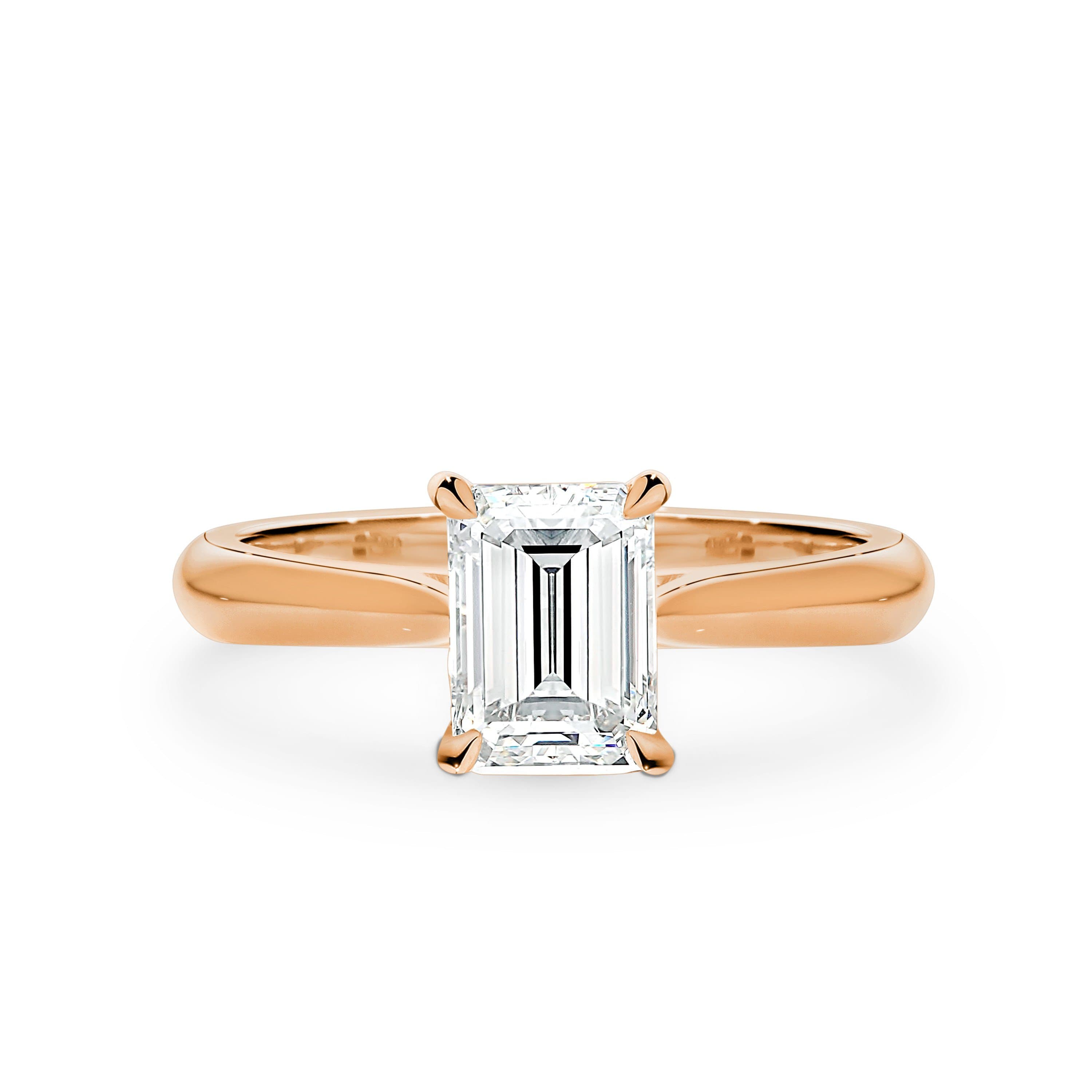 Edith | Emerald Cut Solitaire Diamond Engagement Ring – Matthews Jewellers